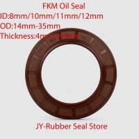 1Pcs TC/FB/TG4 FKM Framework Oil Seal ID 8mm 10mm 11mm 12mm OD 14-35mm Thickness 4-10mm Fluoro Rubber Gasket Rings Gas Stove Parts Accessories