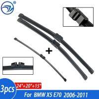 Wiper Front Rear Wiper Blades Set For BMW X5 E70 2006 - 2011 2007 Windshield Windscreen Front Rear Window 24"+20"+15"