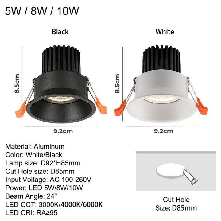 จุดโคมไฟโคมไฟเพดาน-led-5w-8w-โคมไฟฝังกลมไฟติดเพดานโคมไฟสำหรับห้องนั่งเล่นห้องนอน-asjust