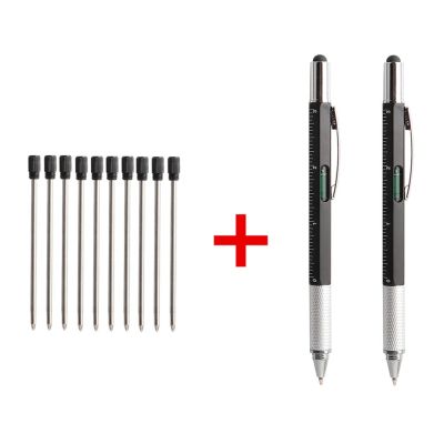 10+2Pcs/Set Multifunctional Pen Screwdriver Ballpoint Pen Touch Screen Gift Tool School Office Supplies Stationery 6 In 1 Pens Pens