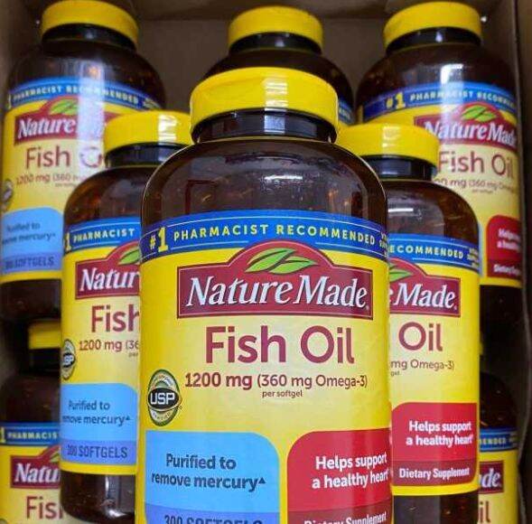 Nature Made Fish Oil 1200mg w/ 360mg Omega 3 l 300 softgels l Expiry 3/