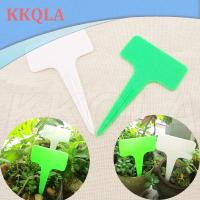 QKKQLA 50pcs T-type Plastic Nursery Garden Tag Flower Label Plant Pot Marker for Plants DIY Garden Decoration Tool Writing