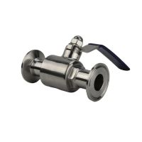 Tri-Clamp Ball Valve Stainless Steel 304 PTFE Lined 1inch