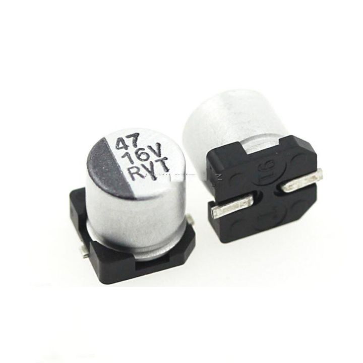 20PCS SMD Aluminum Electrolytic Capacitor 16V47UF 5*5.5mm 47UF/16V Electrical Circuitry Parts