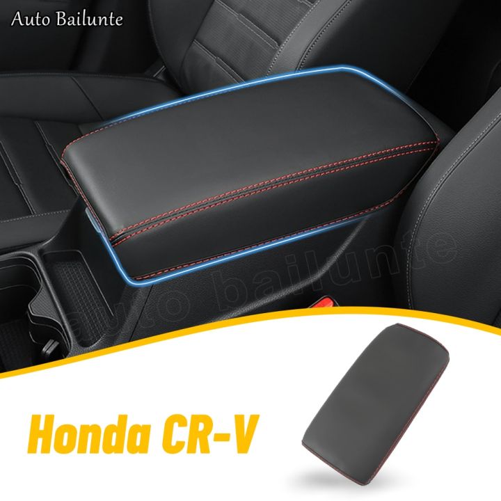 ฝาครอบที่วางแขนที่ครอบคอนโซลตรงกลางตัวป้องกันหนัง-pu-สำหรับตกแต่ง-honda-crv-cr-v-cr-v-2023