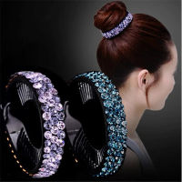 1PC Colorful Rhinestones Hairpin Women Shape Bud Hair Clip tail Holder Crystal Hair Claws Hair Accessories