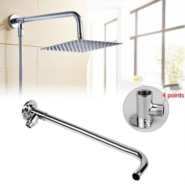 RCG Best Stainless Steel Rain Rainfall Shower Pipe Shower Head Arm 40CM