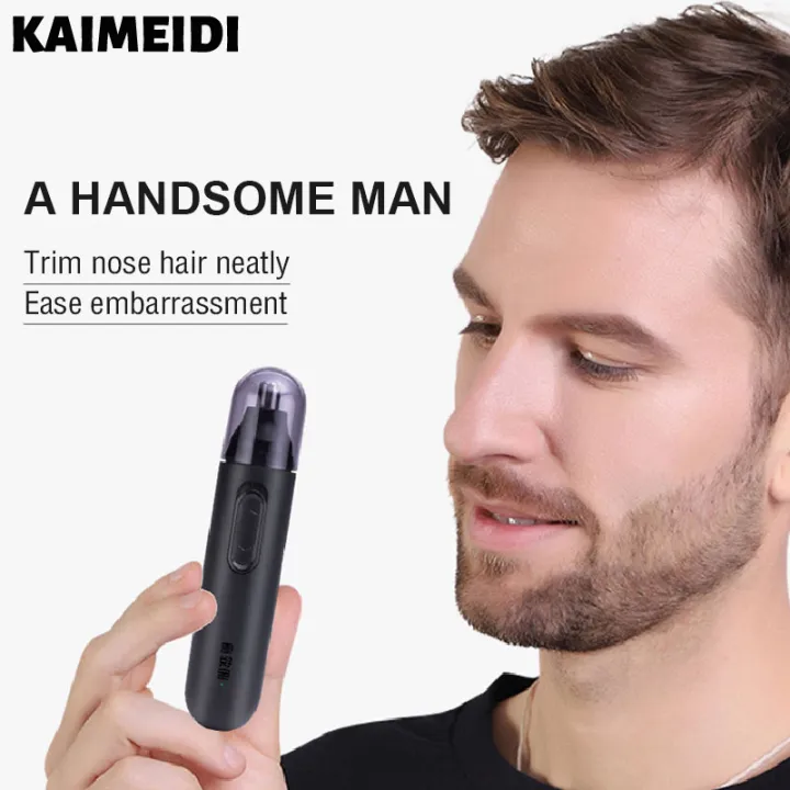 KAIMEIDI USB Rechargeable Nose Hair Trimmer Lazada PH
