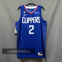 【High Quality】Mens 2022-23 New Original NBA Los Angeles Clippers #2 Kawhi Leonard Jersey Icon Edition Blue Swingman Heat-pressed