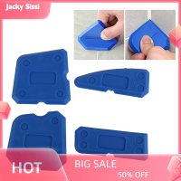 Jacky 4pcs caulking Tool Kit ซิลิโคน Joint sealant Spreader ไม้พายขูดขอบซ่อมเครื่องมือพื้นกระเบื้องขอบทำความสะอาดมือเครื่องมือ