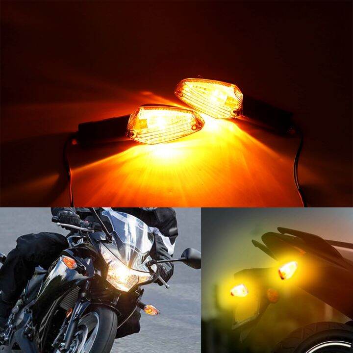 1-คู่ไฟเลี้ยวไฟกระพริบไฟแสดงสถานะ-flasher-lamp-fit-สำหรับ-honda-cbr250r