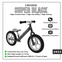 จักรยานบาลานซ์ไบท์ New Cruzee Ultralite 2023 สี Super Black