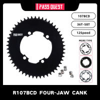 ผ่านเควส107BCD จักรยานถนน Chainring ปิดดิสก์แคบกว้าง Chainwheel 36ครั้ง-58ครั้งรอบรูปไข่ ForSram Crankset 12ความเร็วขี่จักรยาน