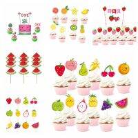 【Fun party】 FruitDecor แตงโม StrawberryTopper เด็ก39; S โปรดปรานคัพเค้ก T Opper วันเกิดเด็กอาบน้ำพรรคซัพพลาย