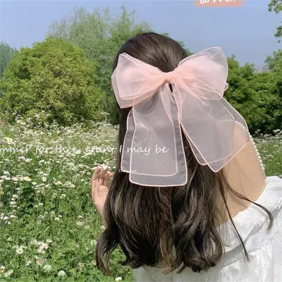 Eugenia Hair Accessories Exaggerated Hair Clip Sweet Hair Accessories Oversized Bow Headwear Spring Style Headwear