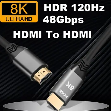 12ft (4m) HDMI 2.1 Cable 8K - Certified Ultra High Speed HDMI Cable 48Gbps  - 8K 60Hz/4K 120Hz HDR10+ eARC - Ultra HD 8K HDMI Cord - Monitor/TV/Display