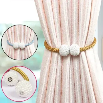 1/2Pcs Magnetic Curtain Clips Hook Nail Free Window Screen Decorative  Magnet Buckle Holder Curtain Accessory For Home Decoration