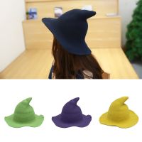 New Modern Knit Wool Wizard Hat Cap For Halloween Party Costume Halloween Witch Hat Festival Party Hat Halloween Party Hat 2023