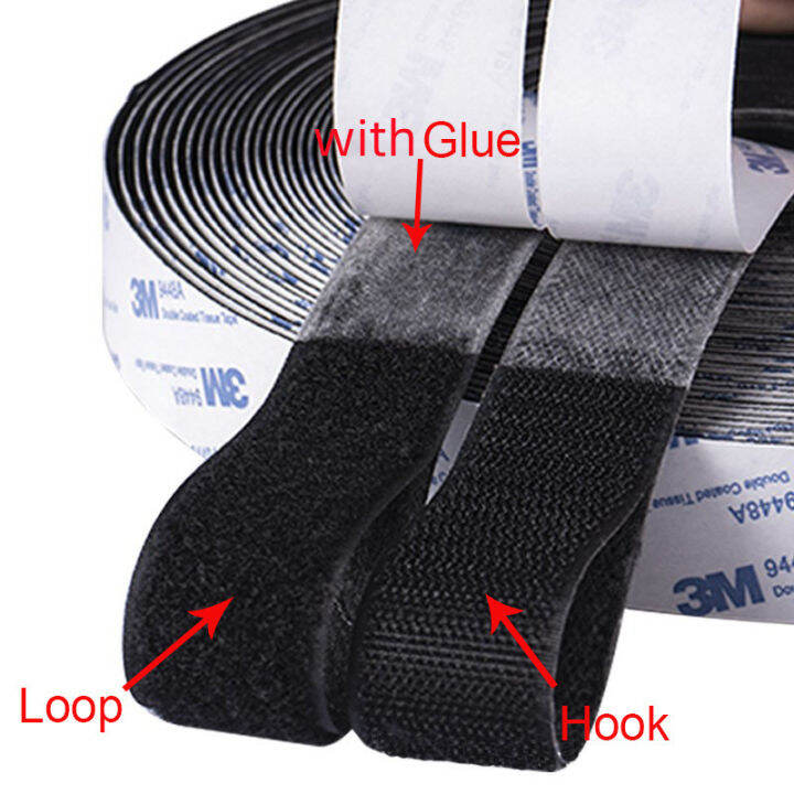 1M 3M 5M Self Adhesive Hook and Loop Fastener Tape Nylon Sticker ...