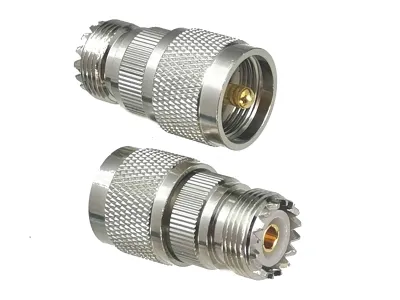 1pcs Connector Adapter UHF PL259 male to UHF SO239 Female Jack RF Coaxial Converter Straight New