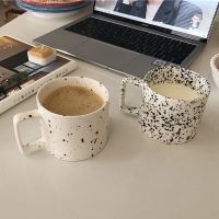 hotx【DT】 Ins Ink Dot Mug Cup Minimalist Design Couple