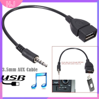 【HJ】 1PC 3.5MM MALE Audio AUX JACK TO USB 2.0 Type A FEMALE Converter ADAPTER CABLE