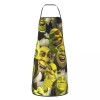 Unisex Monster Shrek Collage Kitchen Chef Cooking Baking Apron Women Men Tablier Cuisine for Gardening