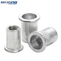 50pcs 20Pcs M3 M4 M5 M6 M8 M10 M12 Aluminum Alloy Rivnut Flat Head Threaded Rivet Insert Nutsert Cap Rivet Nut