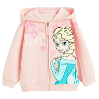 Disney Girl Frozen Elsa Jacket - เสื้อแจ็คเก็ตแขนยาวเด็กมีฮู้ด โฟรเซ่น เจ้าหญิงเอลซ่า สินค้าลิขสิทธ์แท้100% characters studio