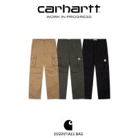 2023นำเข้า Carhartt Carhartt หลักทหารกางเกงขายาวชายตรงแบบย้อนยุคโลโก้ที่นิยมกางเกงลำลองกว่ากระเป๋าต้นฉบับใหม่