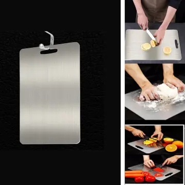 Useful 304 Stainless Steel Cutting Board Sterile Mildew Proof