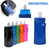 500ML Soft Flask Bottle Water Bag Portable Ultralight Foldable Water Bag Drink Water Bottle Water Bag Running Camping Hiking