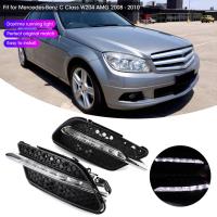 DC12V 6000-6700K LEDไฟวิ่งกลางวันกันน้ำDRL FitสำหรับMercedes-Benz C Class W204 AMG 2008 - 2010