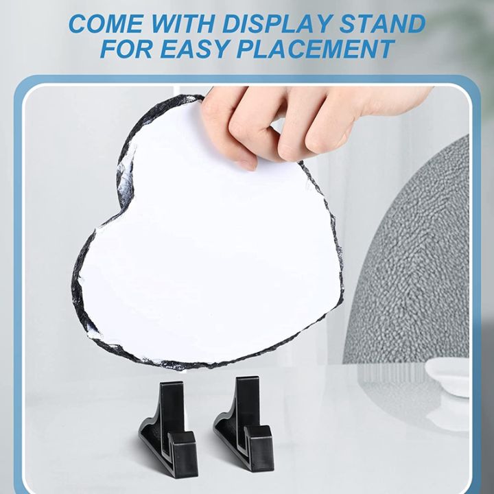 4pcs-sublimated-slate-heart-shaped-blank-slate-rock-slate-with-display-stand-for-diy-personalized-photo-frame