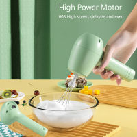 Wireless Portable Electric Food Mixer 3 Speeds Automatic Whisk Dough Egg Beater Baking Cake Cream Whipper Kitchen Hand Blender