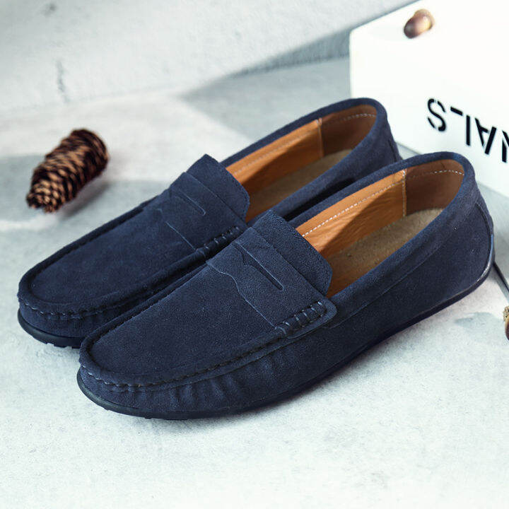 loafers-แฟชั่นหนังและหนังนิ่มผู้ชายรองเท้ายี่ห้อผู้ชายรองเท้าเรือใบบนหนังผู้ชายโลฟเฟอร์ฤดูร้อนผู้ชายรองเท้าแบน-รองเท้า-ไม่มี-ส้น-รองเท้าผู้ชาย