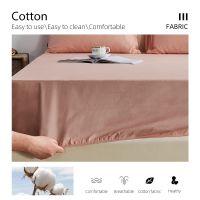 Solid color 100 cotton fitted sheet only bed sheet home decor (no pillowcase)