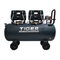 รุ่นใหม่ล่าสุด TIGER ปั๊มลม oilfree รุ่น JAGUAR-100 ขนาด 100 ลิตร 1390 W. NEW SERIES ปั้มลม