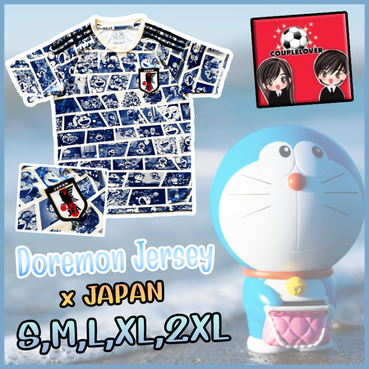 ใหม่ !! เสื้อฟุตบอล ทีมชาติญี่ปุ่นแฟชั่น เวอร์ชั่น โดเรม่อน เกรดแฟนบอล