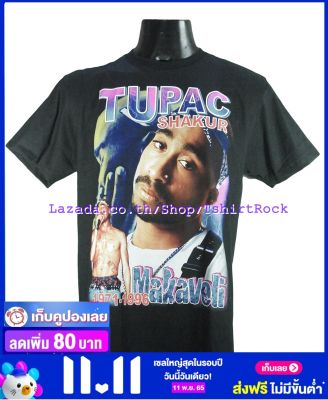 เสื้อวง 2PAC TUPAC ทูพัค ชาเคอร์ ไซส์ยุโรป เสื้อยืดวงดนตรีร็อค เสื้อร็อค  2PC1804 ผ้า100 คอฟิต