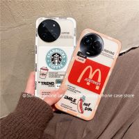 Ins เคส Case Realme 11x 11 RealmeC51 NFC 4G 5G เคส ใหม่อินเทรนด์แฟชั่นภาพประกอบ เคสโทรศัพท์ สร้างสรรค์เฟรนช์ฟรายส์กาแฟซิลิโคนบางเฉียบปกหลัง2023