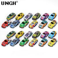 UNGH 1pcs Cartoon Pull Back Inertia Sliding Rail Toys Racing Car Models Cars for Children Boys Diecast Vehicle Kid Gift