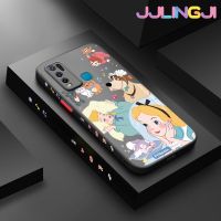 Jjlingji เคสสำหรับ VIVO Y30 Y30i Y50เคสลายการ์ตูนสโนว์ไวท์บางดีไซน์ใหม่ด้านข้างกันกระแทกมีน้ำค้างแข็งโปร่งใสแข็งเคสมือถือป้องกันกล้องคลุมทั้งหมด Softcase