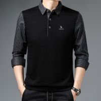 【CC】❈  New Fashion Men Striped Polo Shirts for Hazys Color Designer Sleeve Collar Mens Clothing 2023