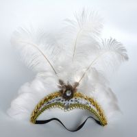 Women Fancy Party Dress up Feather Belly Dance Headwear Xmas Banquet Halloween Headwear Costume Show Festival Props Carnival