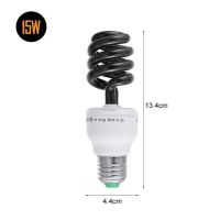 E27 220V 15-40W ยูวีแสงไฟหลอดไฟไฟยูวีรังสีอัลตร้าไวโอเล็ตหลอดไฟ Cfl เกลียวแบล็กไลท์สีม่วงโคมไฟประหยัดพลังงาน