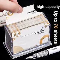 【CW】 Business Card Holder Transparent Storage Large Capacity