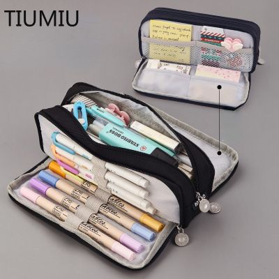 ✆ Creative Pencil Case Cute Boy Girl Kawaii Pencil Cases Storage Kids Pen Bag Large Big Stationery Makeup Bag Organizer