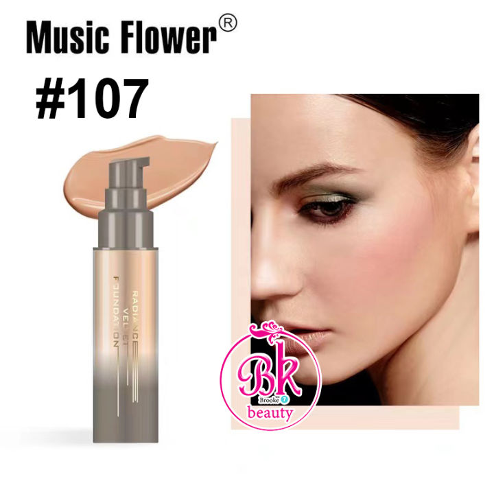 music-flowerรองพื้น-ติดทนนาน-ไม่เปลี่ยนสีติดทนมากกกก-สีไม่ดรอป-ไม่เป็นคราบเยิ้มระหว่างวันด้วย