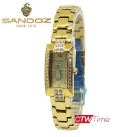 (ผ่อนชำระ สูงสุด 10 เดือน) Sandoz นาฬิกาข้อมือผู้หญิง สายสแตนเลส รุ่น SD99234GG01 (สีทอง / หน้าปัดทอง)